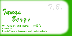 tamas berzi business card